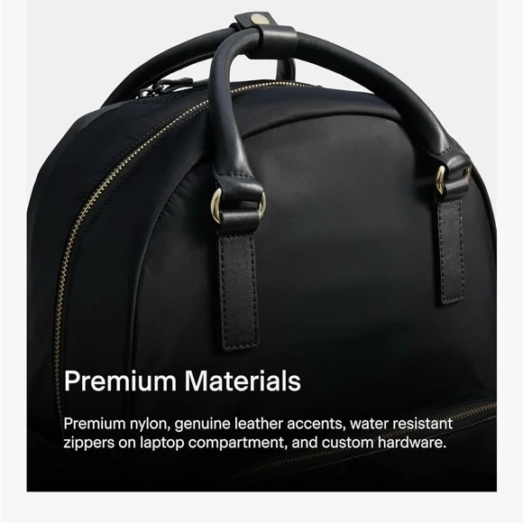 Lo & Sons Rowledge Black Work / Travel Backpack with Front Zipper Pocket - Picture 6 of 9